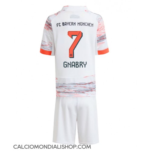 Maglie da calcio Bayern Munich Serge Gnabry #7 Seconda Maglia Bambino 2025-26 Manica Corta (+ Pantaloni corti)